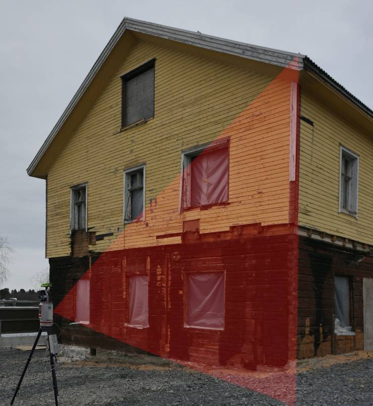 Illustrative image of laser scanning
